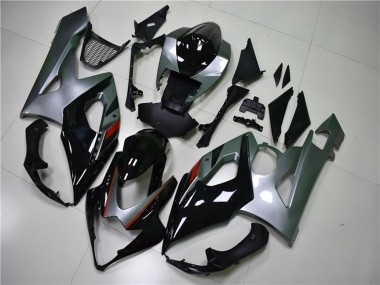 Acquista Carena Moto Suzuki GSXR 1000 2005-2006 - Nero Lucido Argento