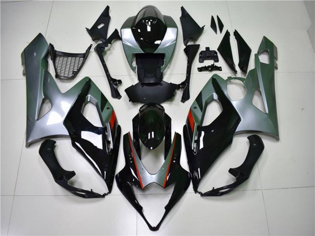 Acquista Carena Moto Suzuki GSXR 1000 2005-2006 - Nero Lucido Argento