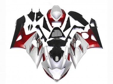 Acquista Kit Carena Moto Suzuki GSXR 1000 2005-2006 - Argento Rosso Nero