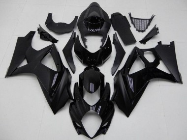 Acquista Carena Moto Suzuki GSXR 1000 2007-2008 - Nero Lucido Nero Opaco No Decal