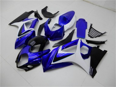 Acquista Carena Moto Suzuki GSXR 1000 2007-2008 - Bianco Blu Nero No Decal