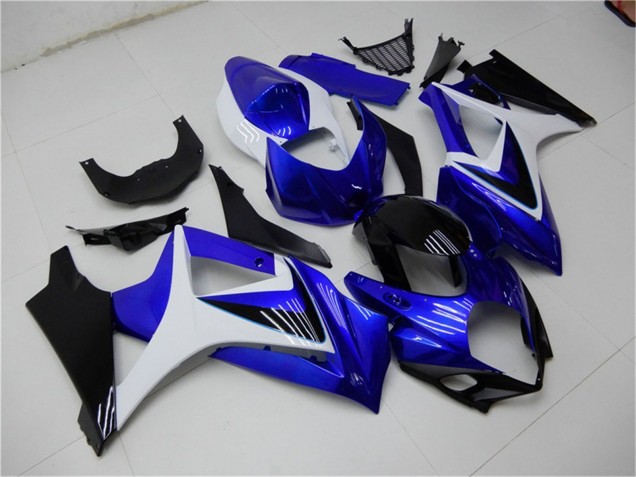 Acquista Carena Moto Suzuki GSXR 1000 2007-2008 - Bianco Blu Nero No Decal
