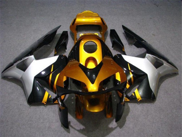 Acquista Carena Moto Honda CBR600RR 2003-2004 - Argento Oro Nero Lucido