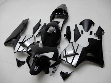 Acquista Carena Moto Honda CBR600RR 2003-2004 - Argento Nero Lucido Banda