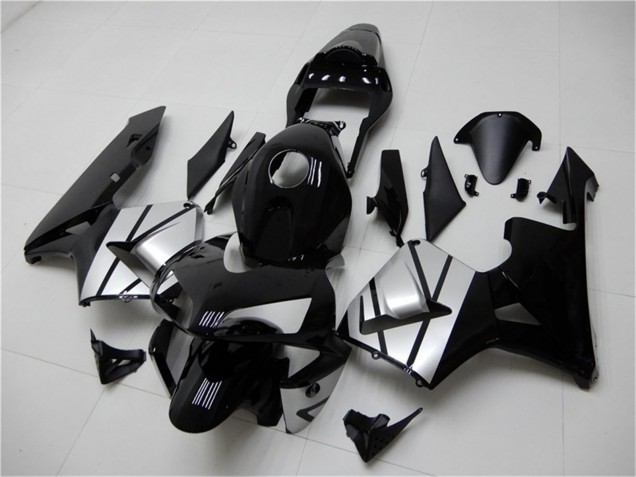 Acquista Carena Moto Honda CBR600RR 2003-2004 - Argento Nero Lucido Banda