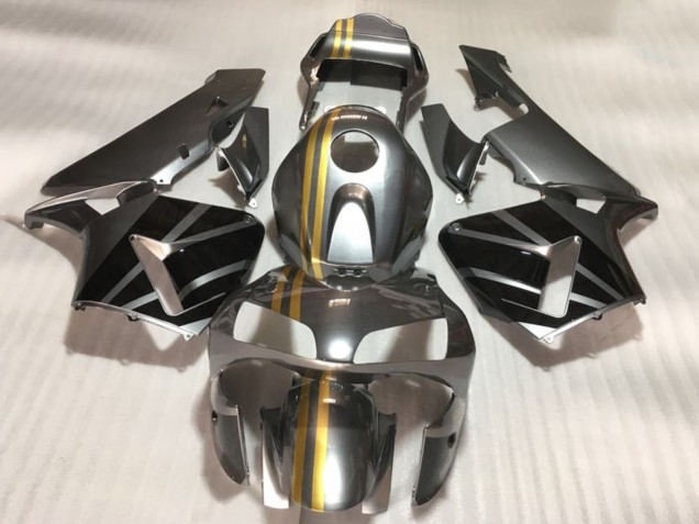 Acquista Carena Moto Honda CBR600RR 2003-2004 - Argento Oro Nero Lucido