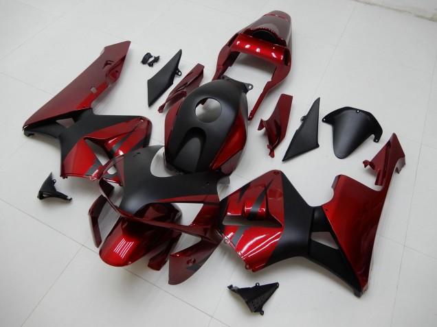 Acquista Carena Moto Honda CBR600RR 2003-2004 - Rosso Nero Opaco Banda