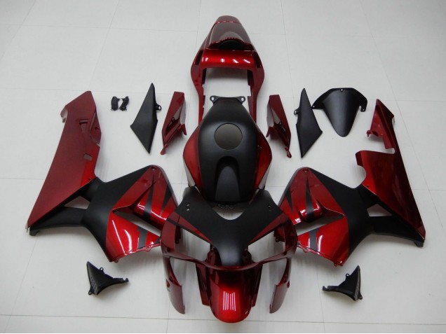 Acquista Carena Moto Honda CBR600RR 2003-2004 - Rosso Nero Opaco Banda