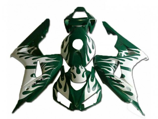 Acquista Carena Moto Honda CBR1000RR 2006-2007 - Bianco Verde Fiamma