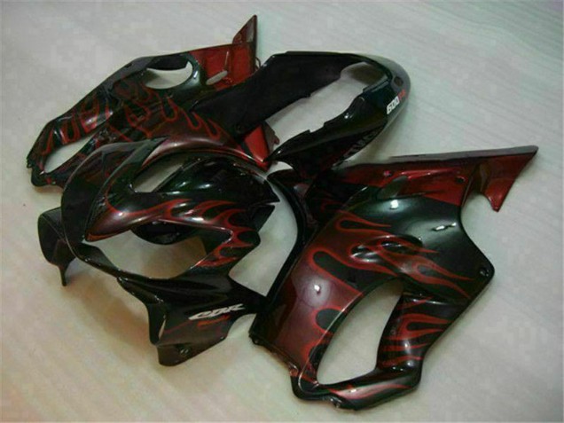 Acquista Carena Moto Honda CBR600 F4i 2004-2007 - Nero Lucido Rosso Fiamma