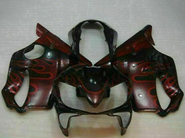 Acquista Carena Moto Honda CBR600 F4i 2004-2007 - Nero Lucido Rosso Fiamma