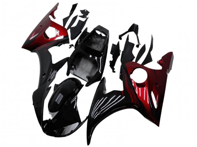 Acquista Kit Carena Moto Yamaha YZF R6 2003-2004 - Nero Lucido Rosso
