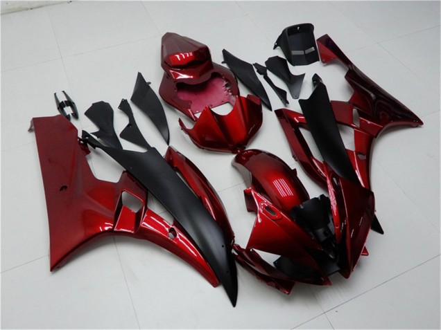 Acquista Kit Carena Moto Yamaha YZF R6 2006-2007 - Rosso Nero Opaco