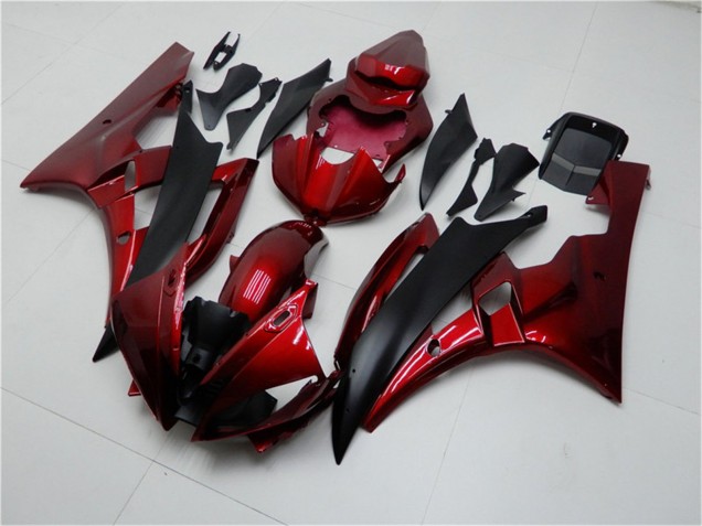 Acquista Kit Carena Moto Yamaha YZF R6 2006-2007 - Rosso Nero Opaco