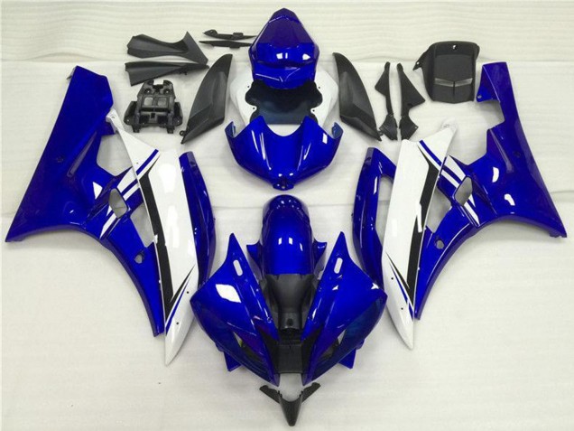 Acquista Carena Moto Yamaha YZF R6 2006-2007 - Blu Bianco Nero