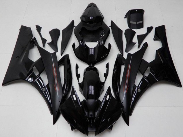 Acquista Kit Carena Moto Yamaha YZF R6 2006-2007 - Nero Lucido Nero Opaco
