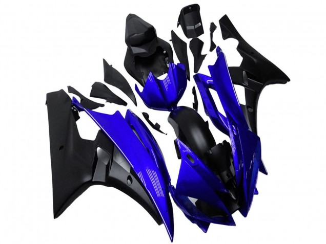 Acquista Carena Moto Yamaha YZF R6 2006-2007 - Blu Nero Opaco