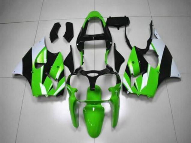 Acquista Kit Carena Moto Kawasaki ZX6R 2000-2002 - Verde Bianco Nero
