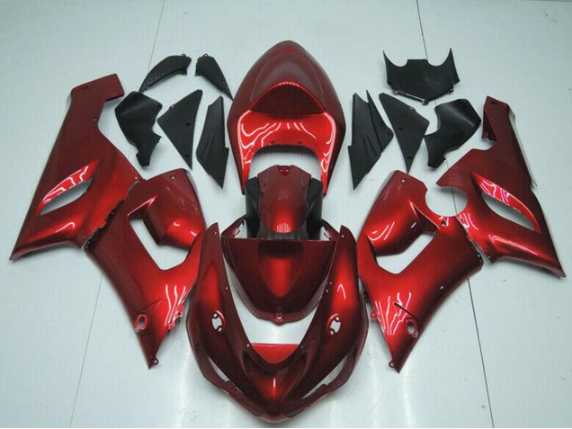 Acquista Carena Moto Kawasaki ZX6R 2005-2006 - Caramella Rosso