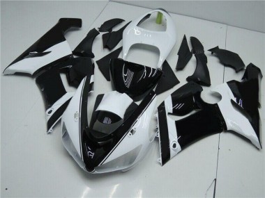 Acquista Carena Moto Kawasaki ZX6R 2005-2006 - Bianco Nero Lucido