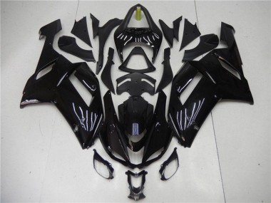 Acquista Carena Moto ABS Kawasaki ZX6R 2007-2008 - Nero Lucido