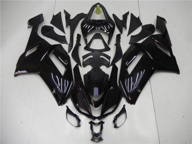 Acquista Carena Moto ABS Kawasaki ZX6R 2007-2008 - Nero Lucido