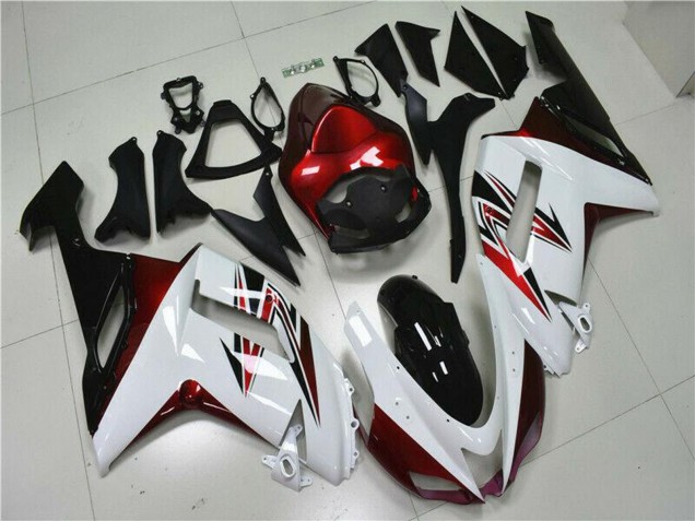 Acquista Carena Moto Kawasaki ZX6R 2007-2008 - Bianco Nero Rosso