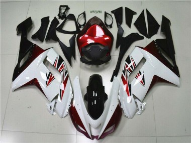 Acquista Carena Moto Kawasaki ZX6R 2007-2008 - Bianco Nero Rosso