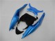 Acquista Carena Moto Kawasaki ZX6R 2009-2012 - Azzurro Chiaro Nero Lucido
