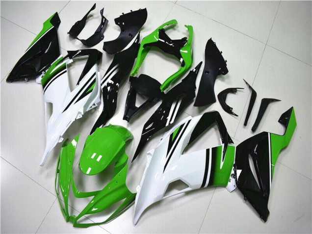 Acquista Carena Moto Kawasaki ZX6R 2013-2018 - Verde Bianco Nero Lucido