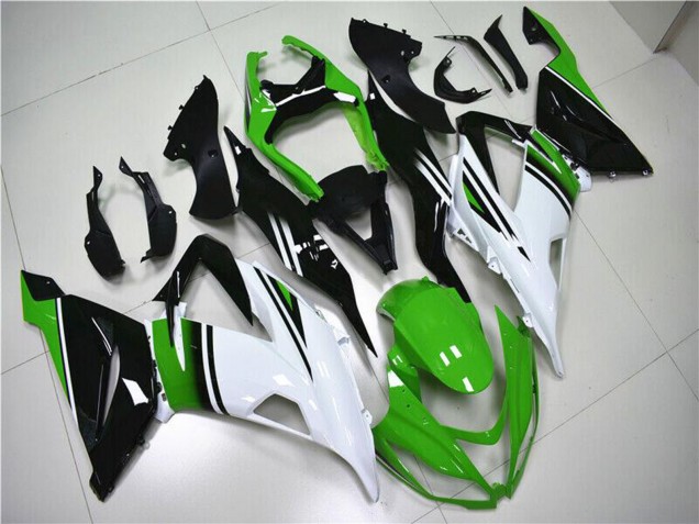 Acquista Carena Moto Kawasaki ZX6R 2013-2018 - Verde Bianco Nero Lucido