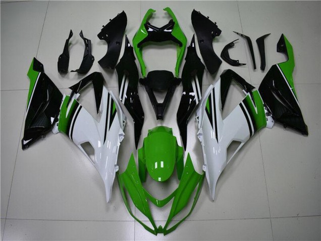 Acquista Carena Moto Kawasaki ZX6R 2013-2018 - Verde Bianco Nero Lucido