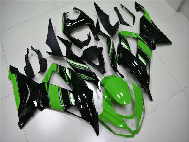 Acquista Kit Carena Moto ABS Kawasaki ZX6R 2013-2018 - Verde Nero Lucido
