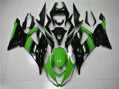 Acquista Kit Carena Moto ABS Kawasaki ZX6R 2013-2018 - Verde Nero Lucido