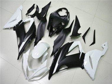 Acquista Carena ABS Kawasaki ZX6R 2013-2018 - Bianco Nero Opaco