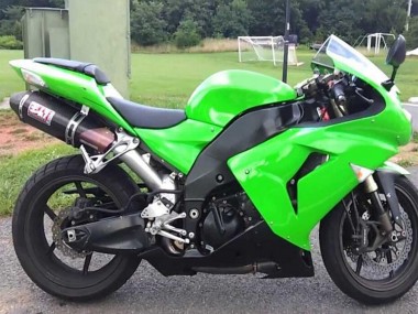 Acquista Kit Carena Moto Kawasaki ZX10R 2006-2007 - Verde Nero Opaco