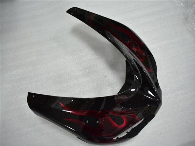 Acquista Carena Moto Kawasaki ZX10R 2006-2007 - Nero Lucido Rosso Fiamma