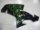 Acquista Carena Moto Kawasaki ZX10R 2006-2007 - Nero Lucido Verde Fiamma