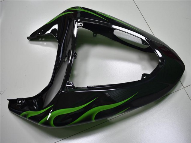 Acquista Carena Moto Kawasaki ZX10R 2006-2007 - Nero Lucido Verde Fiamma