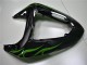 Acquista Carena Moto Kawasaki ZX10R 2006-2007 - Nero Lucido Verde Fiamma
