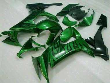 Acquista Carena Moto Kawasaki ZX10R 2008-2010 - Nero Lucido Verde Fiamma