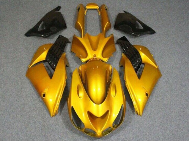 Acquista Carena Moto Kawasaki ZX14R ZZR1400 2006-2011 - Oro Nero Lucido