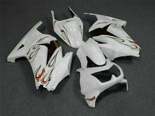 Acquista Carena Moto Kawasaki EX250 2008-2012 - Bianco Rosso