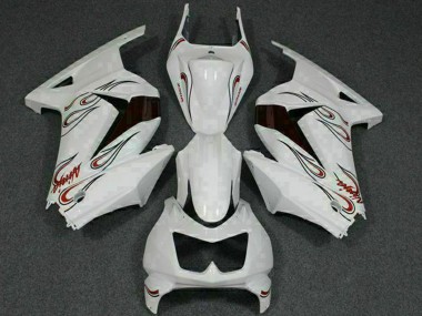 Acquista Carena Moto Kawasaki EX250 2008-2012 - Bianco Rosso
