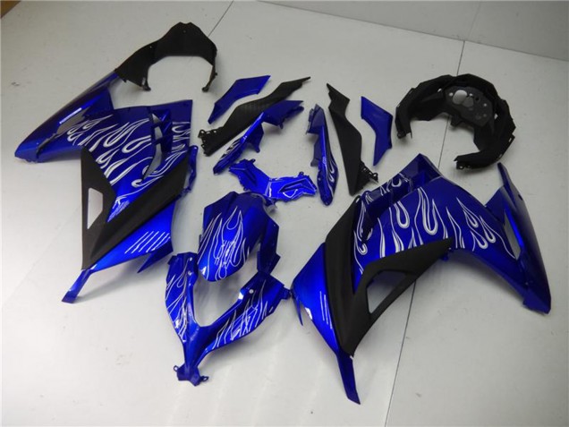 Acquista Carena Moto Kawasaki Ninja 300 EX300R 2013-2024 - Blu Nero Bianco Fiamma