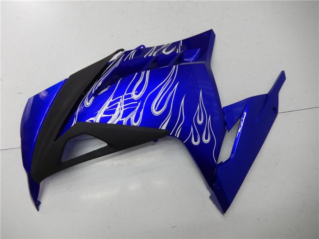 Acquista Carena Moto Kawasaki Ninja 300 EX300R 2013-2024 - Blu Nero Bianco Fiamma