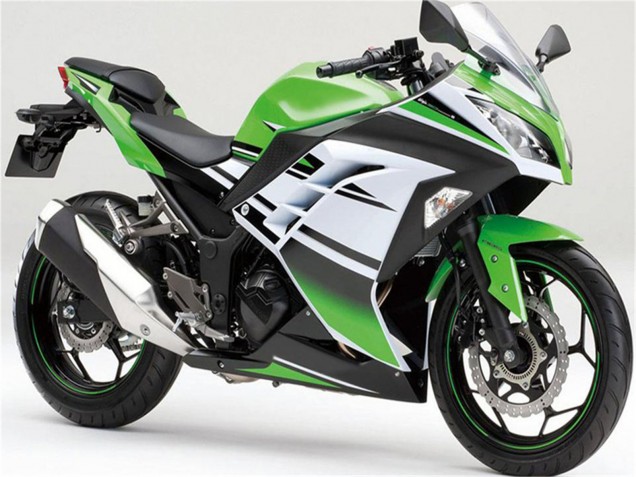 Acquista Carena Moto Kawasaki Ninja 300 EX300R 2013-2024 - Verde Bianco Nero Banda