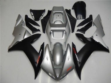 Acquista Carena Moto Yamaha YZF R1 2002-2003 - Argento Nero Opaco