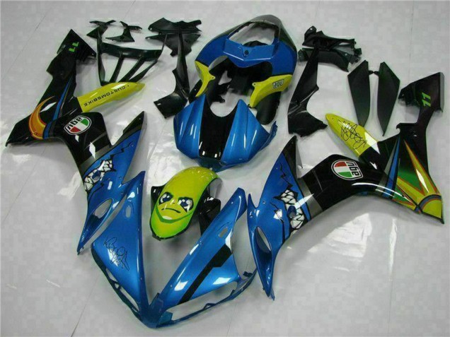 Acquista Carena Moto Yamaha YZF R1 2004-2006 - Blu Giallo Squalo