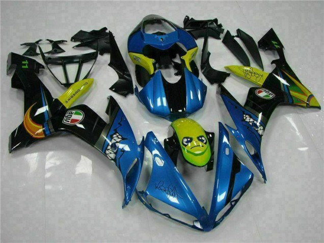 Acquista Carena Moto Yamaha YZF R1 2004-2006 - Blu Giallo Squalo